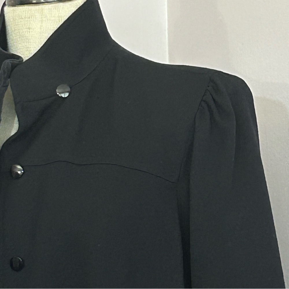 Vintage ilie Wacs ILGWU Long Wool Coat Jacket Trench Coat Size 12 - Picture 3 of 11